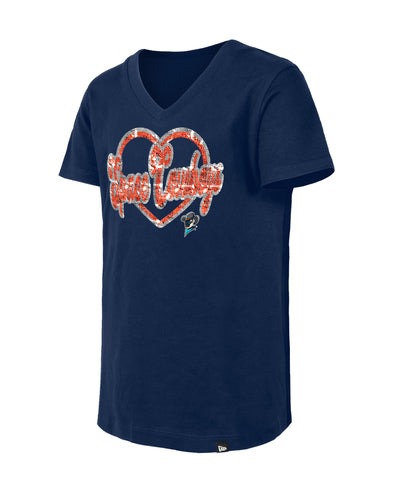 Sugar Land Space Cowboys New Era Youth Girl Tee V-Neck Sequin