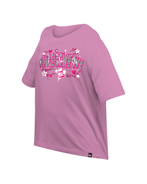 Sugar Land Space Cowboys New Era Youth Girl Tee Boxy Sequin
