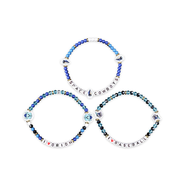 Sugar Land Space Cowboys Forever Collectibles Bracelet Friendship 3pk