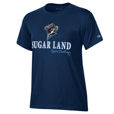 Sugar Land Space Cowboys Champion Women's Tee Sugar Glitter
