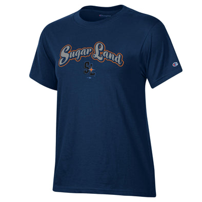 Sugar Land Space Cowboys Champion Women's Tee Stadium Script