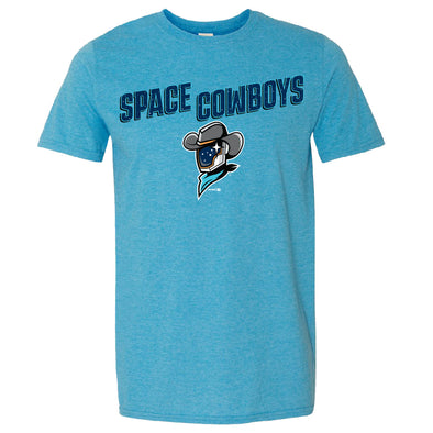 Sugar Land Space Cowboys Bimm Ridder Men's T Combo Logo - Lt Blue